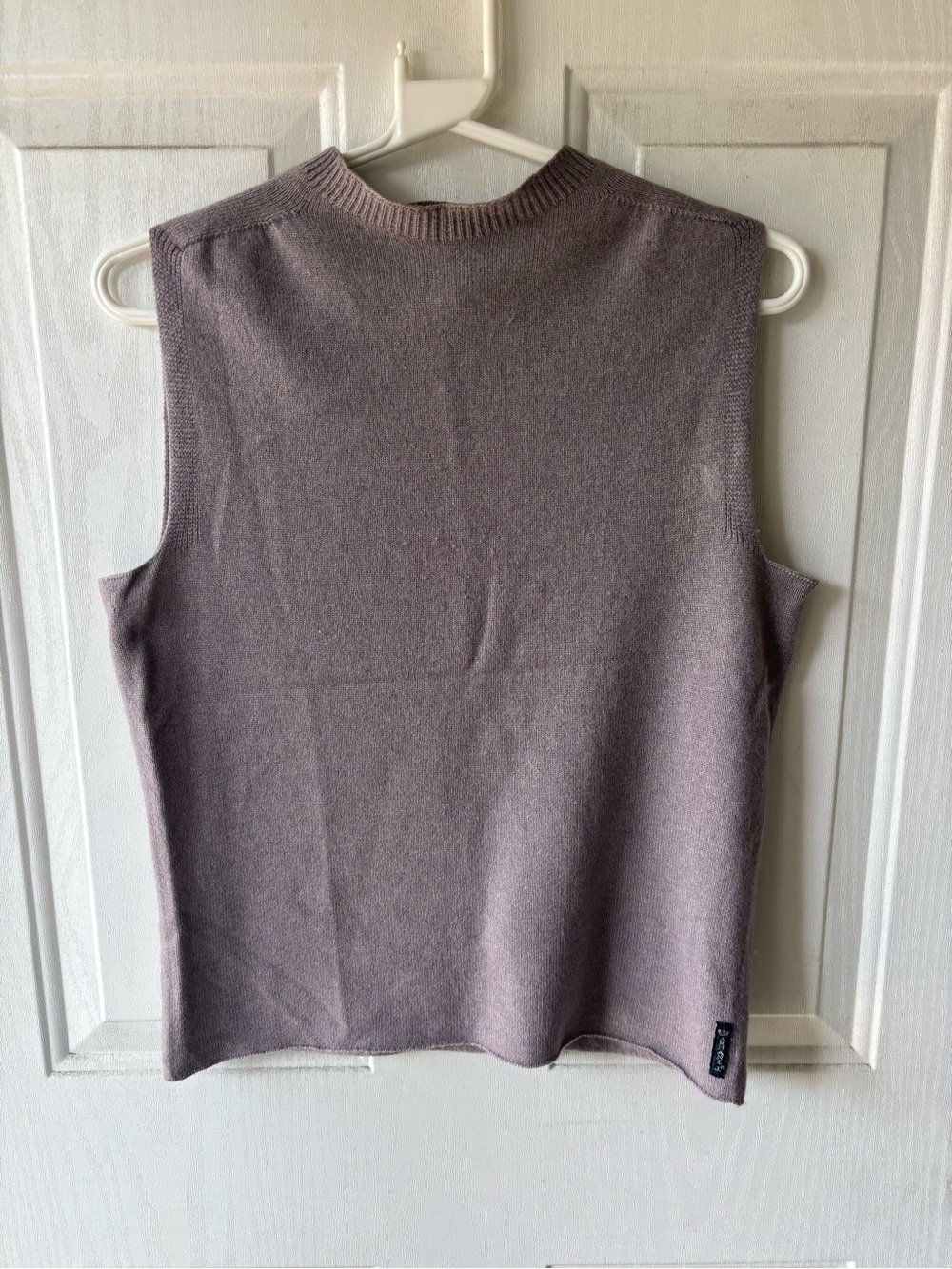 Sleeveless Knit Giorgio Armani Shell Top in Mauve